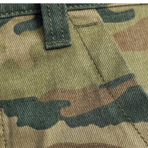 Free People NWT camo high-waisted wide leg jeans - Picture 10 of 12